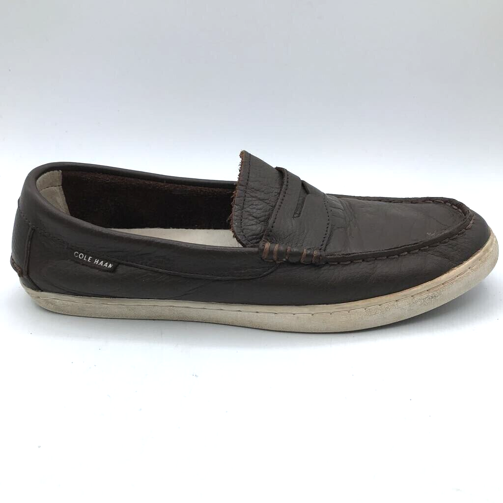 Cole Haan Mens Pinch Weekender Loafers Shoes Brown Leather Slip-On
