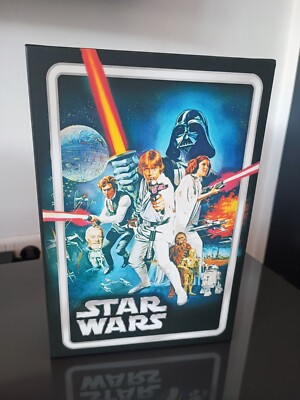 Star Wars IV Luminart Eine Neue Hoffnung Leucht Leinwand / Lampe TOP!