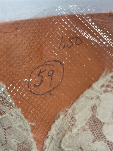 Vintage Lace Fabric Art, Decorative Wall Hanging - Picture 9 of 9