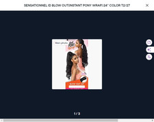 SENSATIONNEL ID BLOW OUT INSTANT PONY WRAP 24" COLOR T2/27