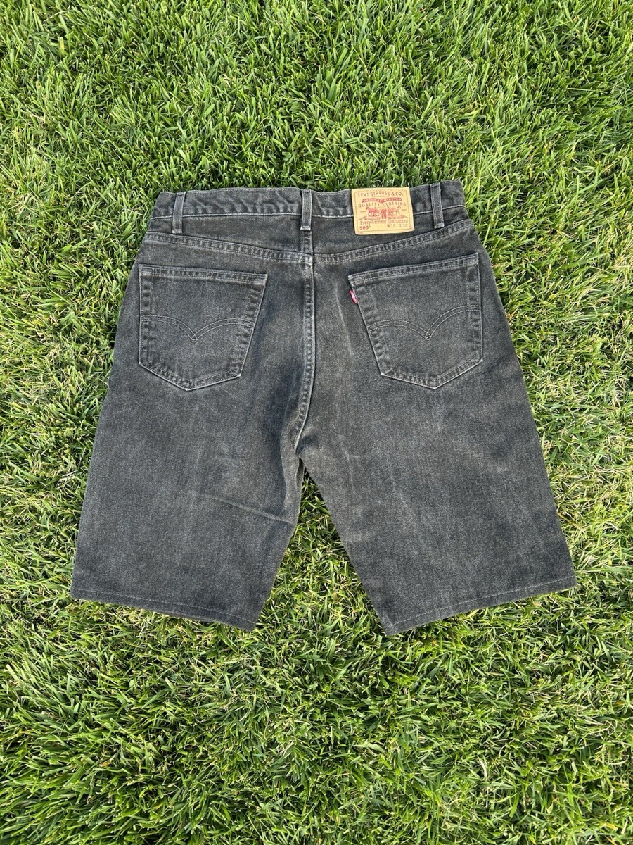 Levi’s 505 shorts black 00s 検　90s 80s Vintage Levi's 505 Shorts Black Mens 36 USA Made Booty Loose