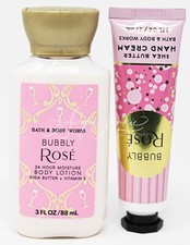 Bath  Body Works Bubbly Rose Shea Butter Hand Cream 1 Oz Mini  Body Cream 2pc