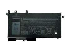 For Dell Latitude E5280 E5290 Laptop Battery 93FTF 11.4V 51Wh 4254mAh