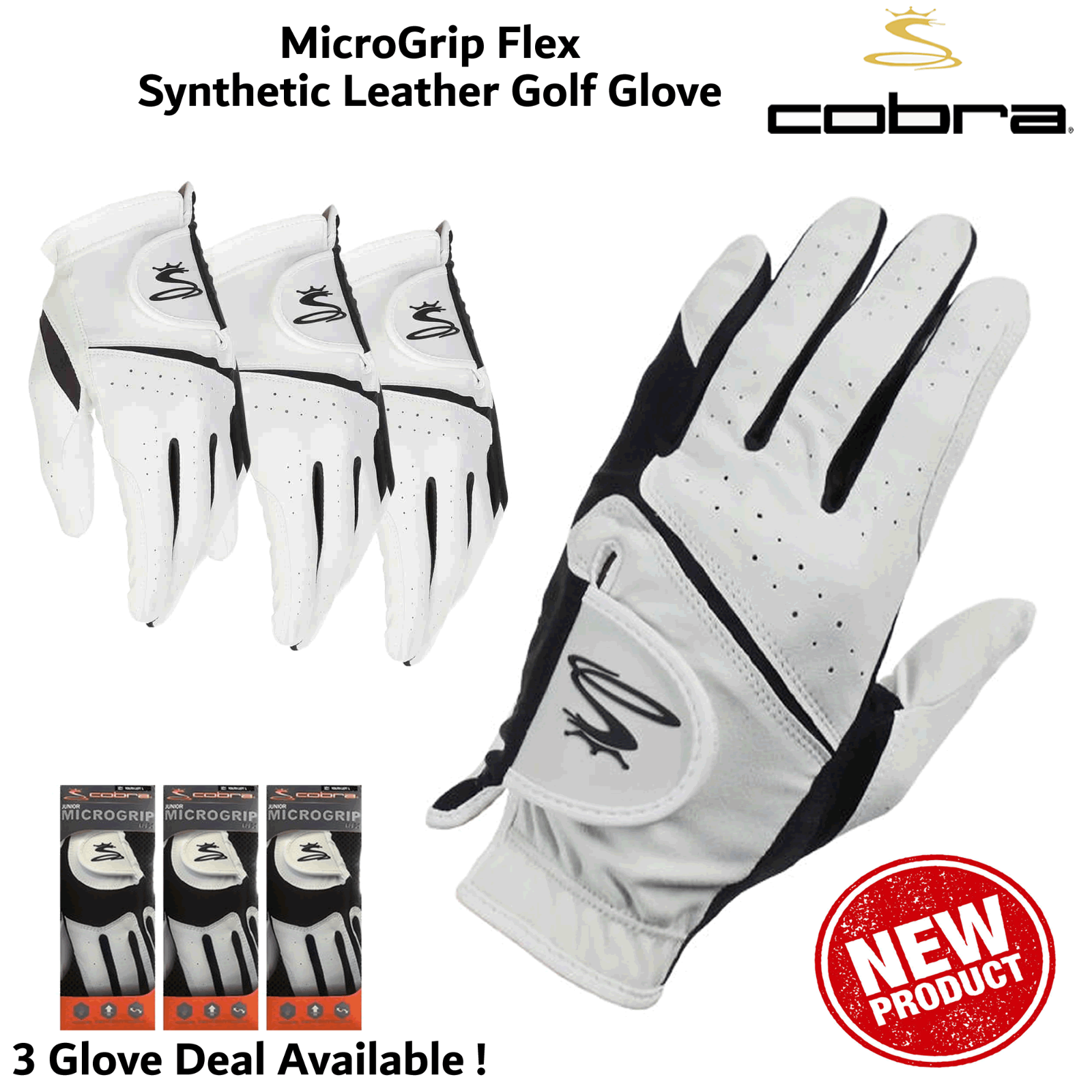 MENS GOLF GLOVES COBRA MICROGRIP FLEX WHITE GOLF GLOVES COBRA GOLF ALL SIZES NEW eBay