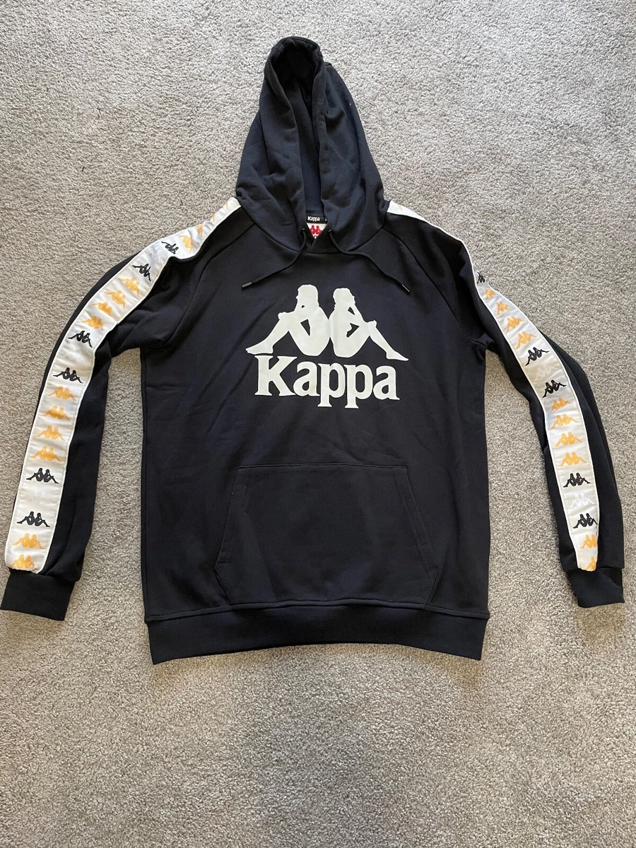 Kappa Hoodie Sweatshirt Big Logo Yellow, Black, White Trim Size L NEW WITH  TAGS | eBay