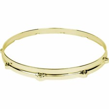 Ludwig L1410BB 14" Die Cast 10-Lug Batter Side Snare Drum Hoop, Brass Plated