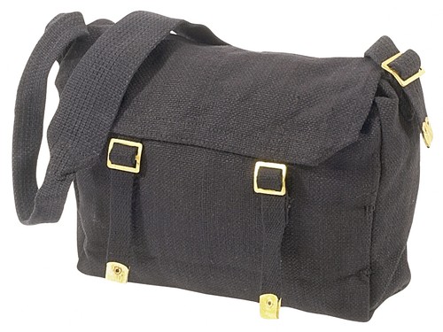 Outback WH2 Bike Messenger Shoulder Strap Bag Military Retro Web Haversack Fish - Picture 5 of 7