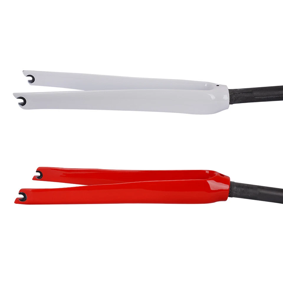 Road Bike Forks 700*25C Full Carbon Fiber Bicycle Racing Rigid Fork QR C Brake - Image 2 of 4