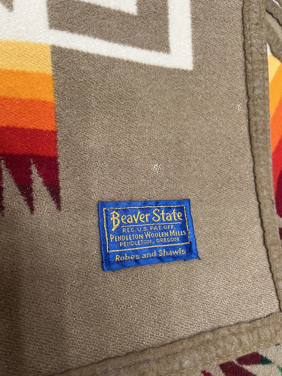 Beaver State Pendleton ブランケット Vintage Pendleton Beaver State Classic Native American