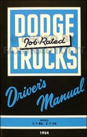 1954 1955 Dodge C 1 Pickup Truck Owners Manuell 54 55 C1 C1B6 C1C6 Fahrer Buch