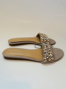 pink jeweled sandals