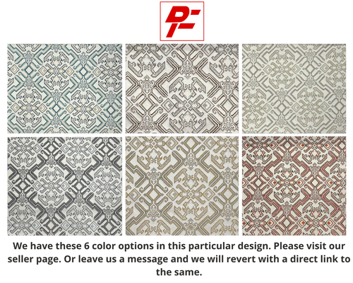 Brocade Roman Mosaic Fabric, 54" Wide, for Upholstery Window Craft, Sold by Yard - Picture 5 of 9