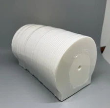 200 PCS NEW CD/DVD CLAM SHELL CASES PAKRITE CSHELL, WHITE, JS100WHITE