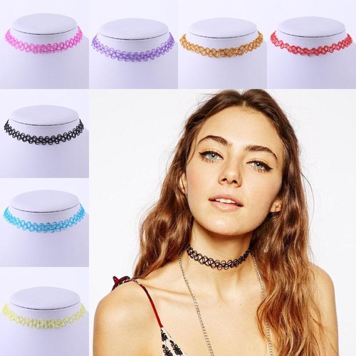 Gargantilla Damas Collar Elástico Cadera Varios Colores REINO UNIDO RÁPIDO Y GRATIS | eBay