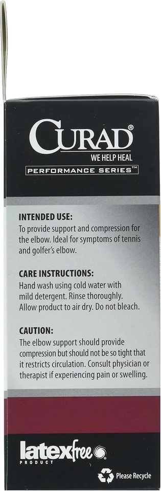 Soporte de codo elástico Curad negro pequeño Foto 2 de 3