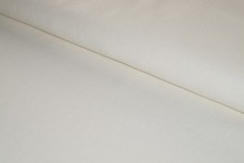 Leinen Leinenstoff mit BW-Anteil Ecru Cremeweiß Unifarben 50x135cm Meterware