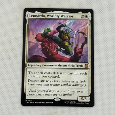 MTG TMC | Leonardo, Worldly Warrior 0101 | Mythic TMNT!