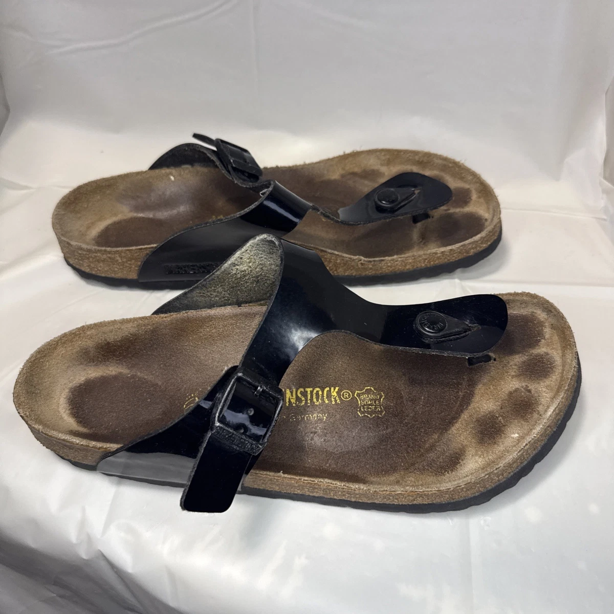Birkenstock Gizeh Sandal Thong Size 13 EU 46 Black Leather New! Amazon.com | Birkenstock Women main image 4