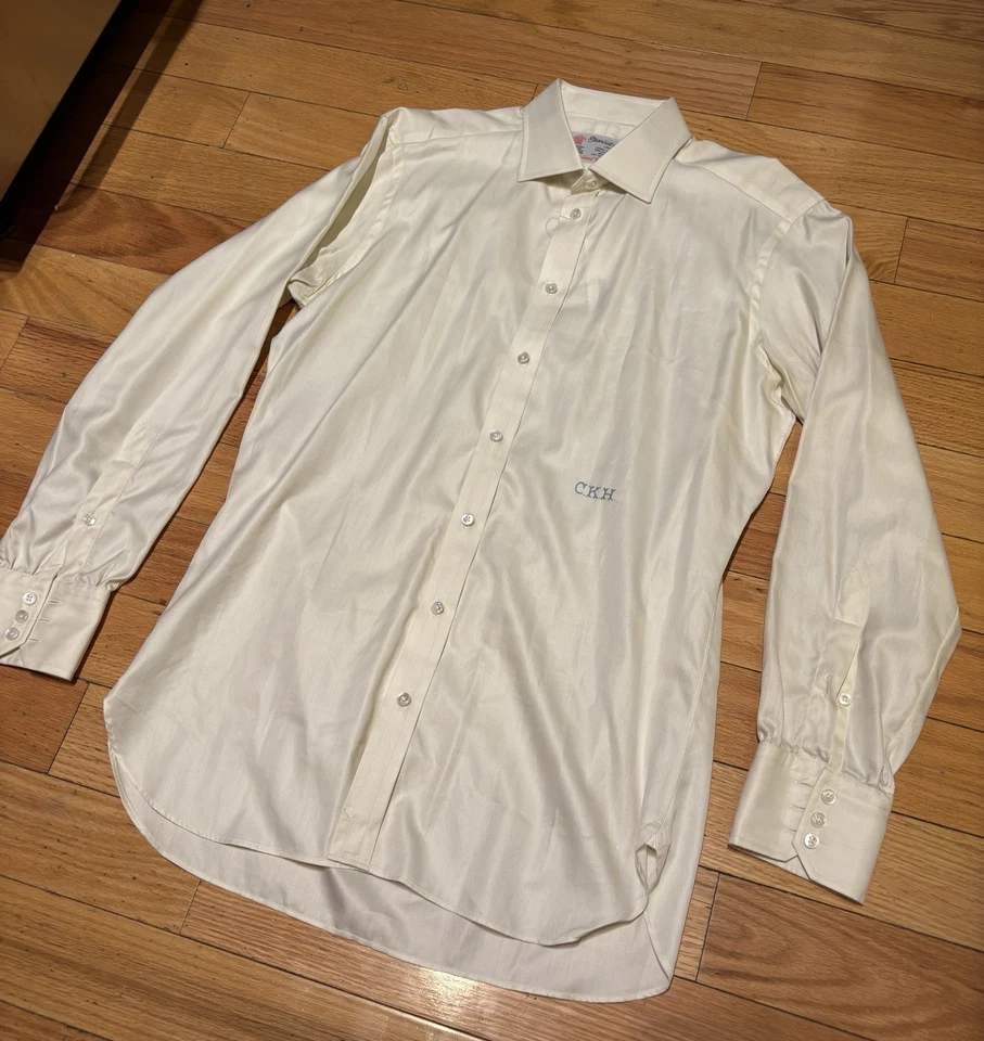 Turnbull & Asser London White Eggshell Long Sleeve Dress Shirt Size L US16, IT41 - Image 3 of 4