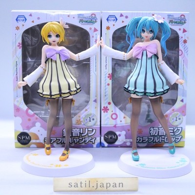 [GEBRAUCHT] Kagamine Rin Cheerful Candy & Hatsune Miku Colorful Drop Figur 2e...