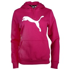 PUMA Essentials Cat Logo Pullover Hoodie Womens Size XS Casual Outerwear 68098