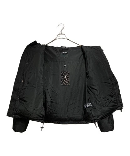 Authentic TRAPSTAR DECODED HOODED PUFFER Jacket M Black Men TSJP003 #6265 image 3