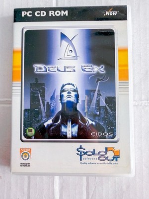 Deus Ex PC CD-Rom Windows Retro RPG FPS Spiel Eidos Ion Storm Sold Out Software