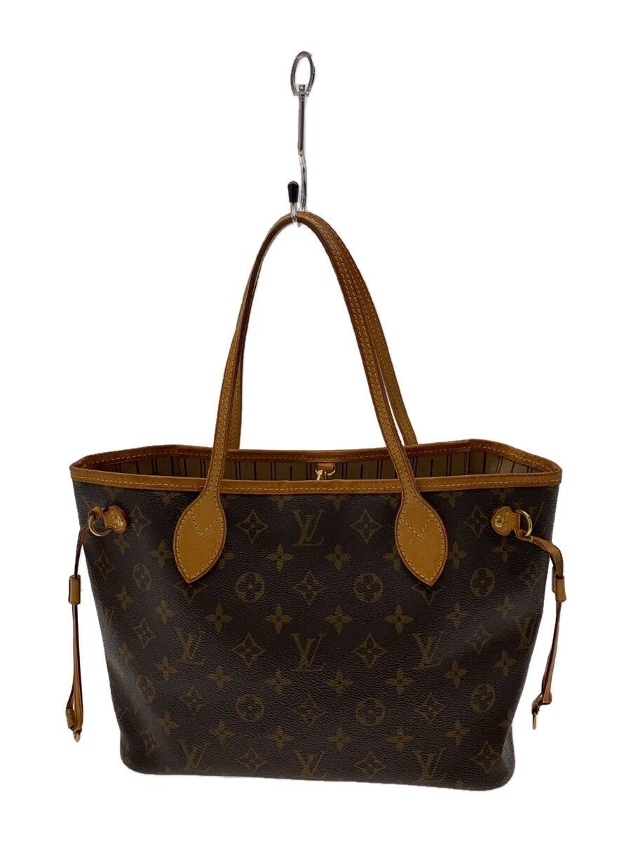 LOUIS VUITTON TOTE BAG 1) NEVERFUL PM_MONOGRAM CANVAS_BRW