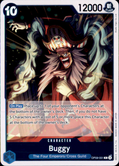 Buggy (051) Foil R Emperors in the New World OP09-051 NM 2024