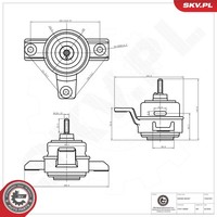 Esen Skv Motorlager Lagerung Motor Rechts FüR Hyundai Santa Fé Ii 2.7 V6 Gls
