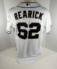 2015 San Diego Padres Chris Rearick #62 Game Used White Jersey