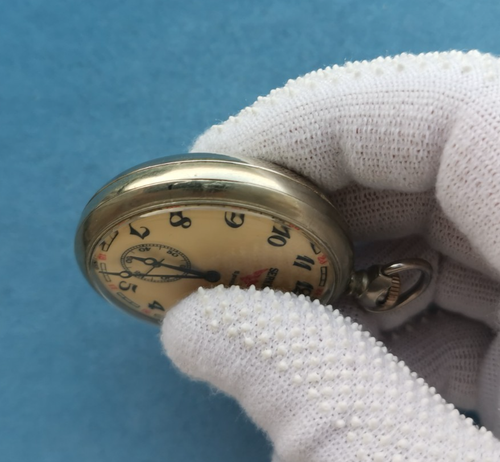 Pocket Watch MOLNIJA SERKISOF DEMIRYOLU Railway mov. 3602 SERVICED USSR 1970"s - Picture 11 of 18