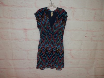 Needle & Thread Large Geometric Artsy Vintage Elastic Waist Full Line Dress 5049