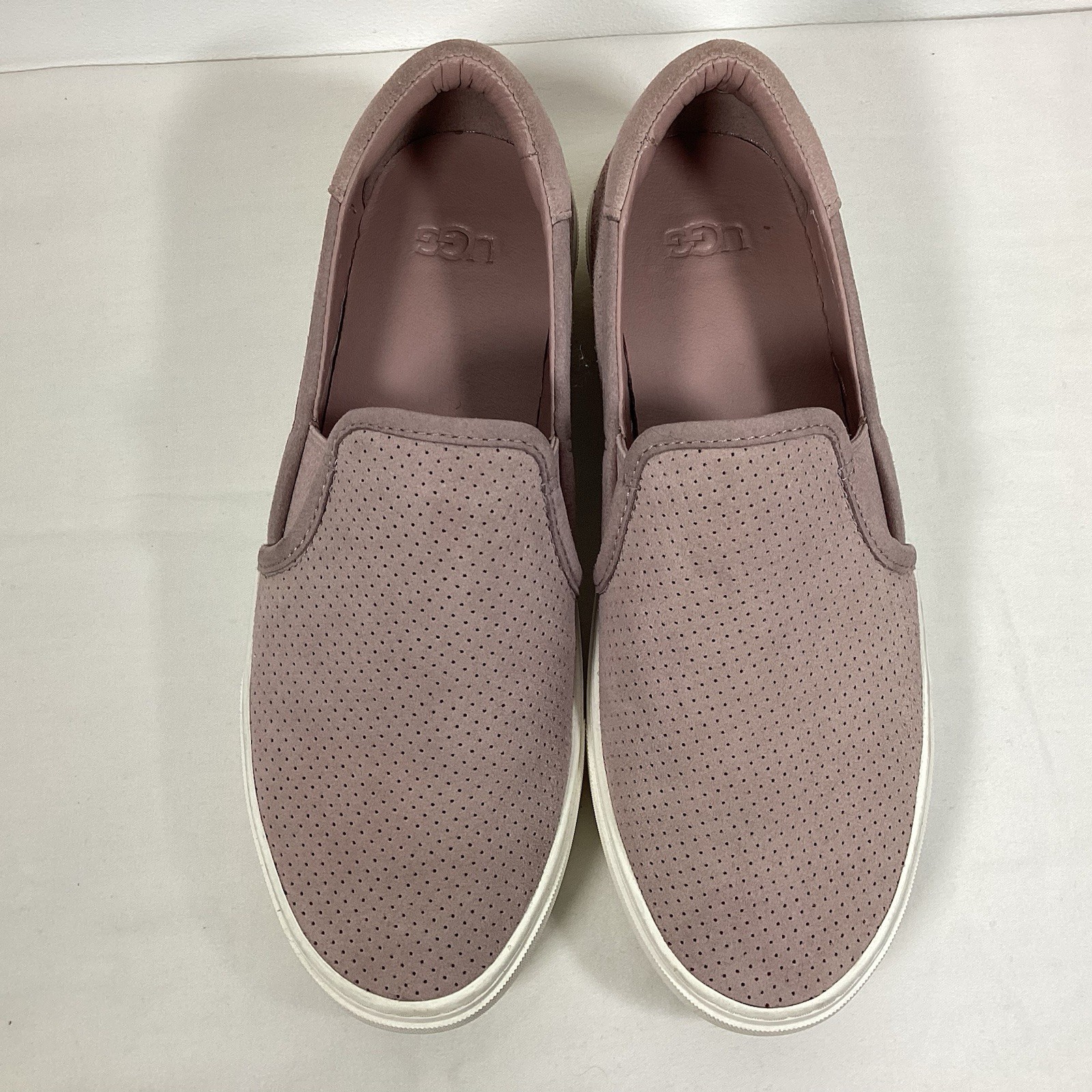 SAOLA Scarpa sneaker Ugg slip on scamosciata 8 polverosa rosa chiaro suola comoda plateau piatta