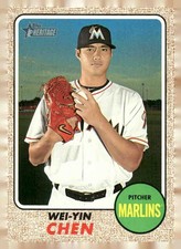 2017 Topps Heritage #272 Wei-Yin Chen