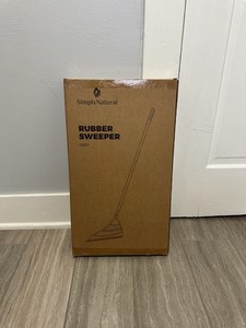 Simply Natural Rubber Sweeper Broom - Quantity Of Two In The Box - NEW 
