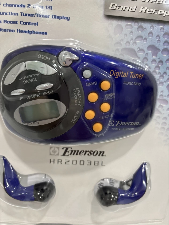 Emerson HR2003BL Digital Tuner Stereo Radio TV/Weather/FM/AM - Image 4 of 4