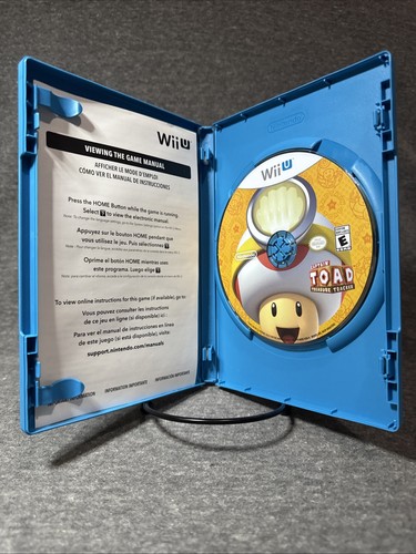 Captain Toad Treasure Tracker + Toad Amiibo Nintendo Wii U CIB - Picture 13 of 15