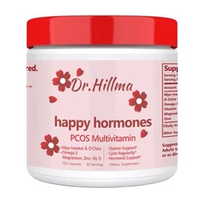 HAPPY HORMONES PCOS Multivitamin Prebiotic Probiotic Blend Vaginal Health NEW