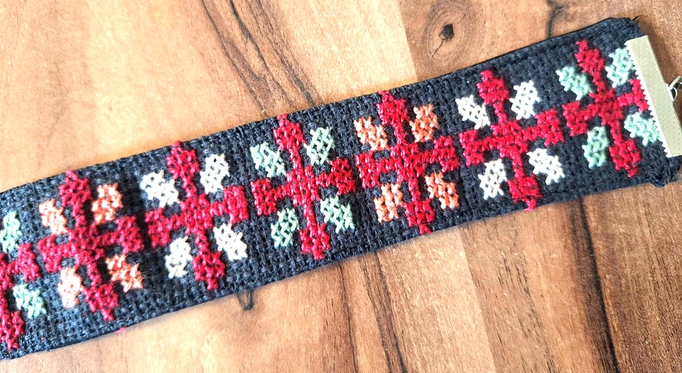 Gargantilla palestina bordada para mujer hecha a mano decoración regalo - Imagen 3 de 4