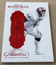 2017 Flawless #G-BB Brian Bosworth Ruby Gem 2/15 Oklahoma