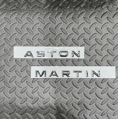 Aston Martin DBX & DBS Superleggera Script Badge Rear  Chrome Emblem