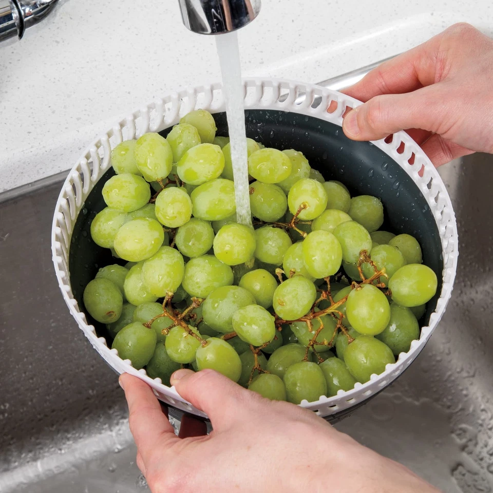 Prepworks by 3 Quart Space Saving Folding Collapsible Drainer, & Colander for... - Image 4 of 4