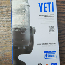 Blue Yeti USB Condenser Multi-Pattern Desktop Mic for Streaming, Black