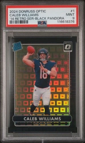 PSA 9 Caleb Williams 2014 Retro Black Pandora /25 Optic