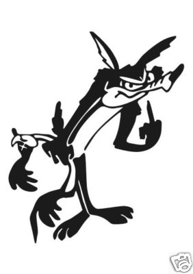Coyote & Roadrunner Aufkleber Sticker  m155
