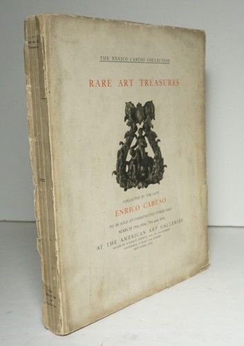 Rare Art Treasures Collected by the Late Enrico Caruso 1923 Auction Catalog - Picture 2 of 9