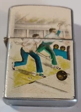 Vintage Japan Lighter BOWLERS UNTESTED FREE SHIPPING!