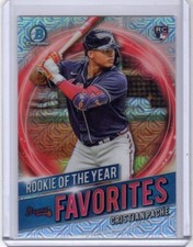 2021 Bowman Rookie Of The Year Favorites Cristian Pache Mega Box Mojo Refractor