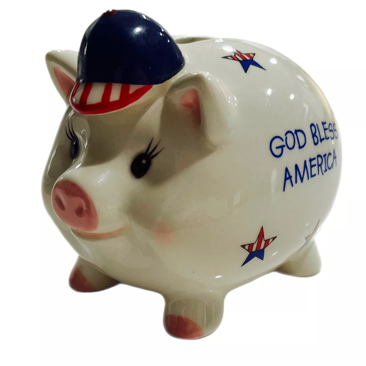 Mud Pie God Bless America Piggy Bank